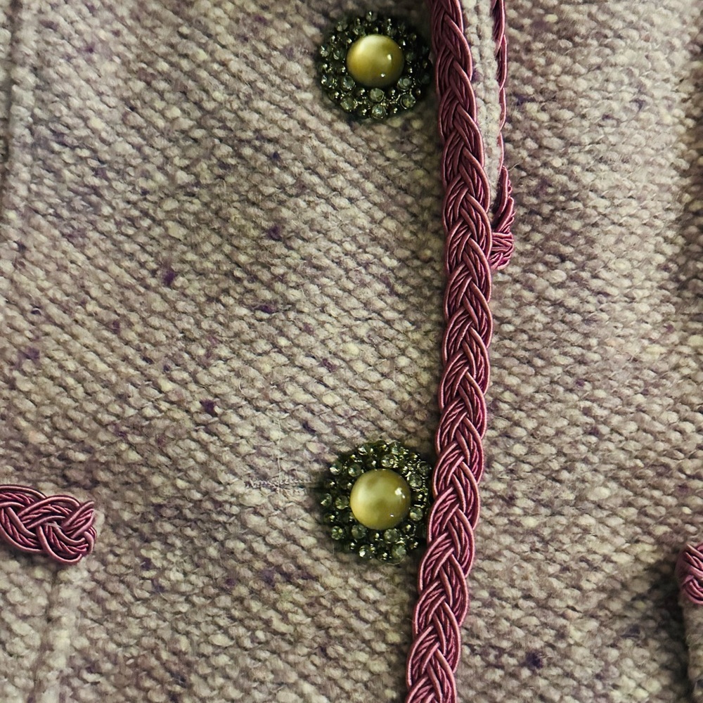 Cache Lavender Textured Blazer with Pink Trim - Picture 5 of 5